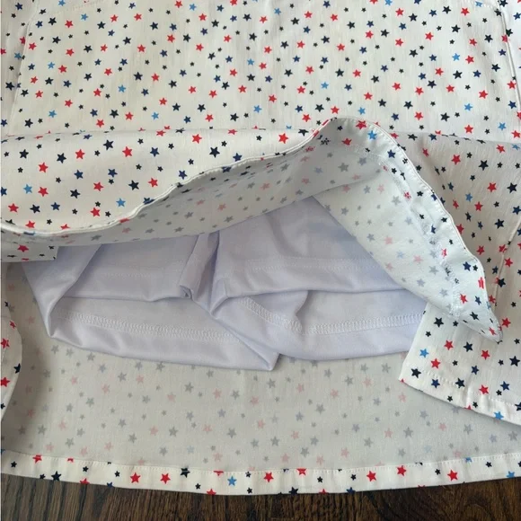 Kate Park Patriotic USA 4th of July America Red White Blue Star Skirt Skor - Picture 5 of 8